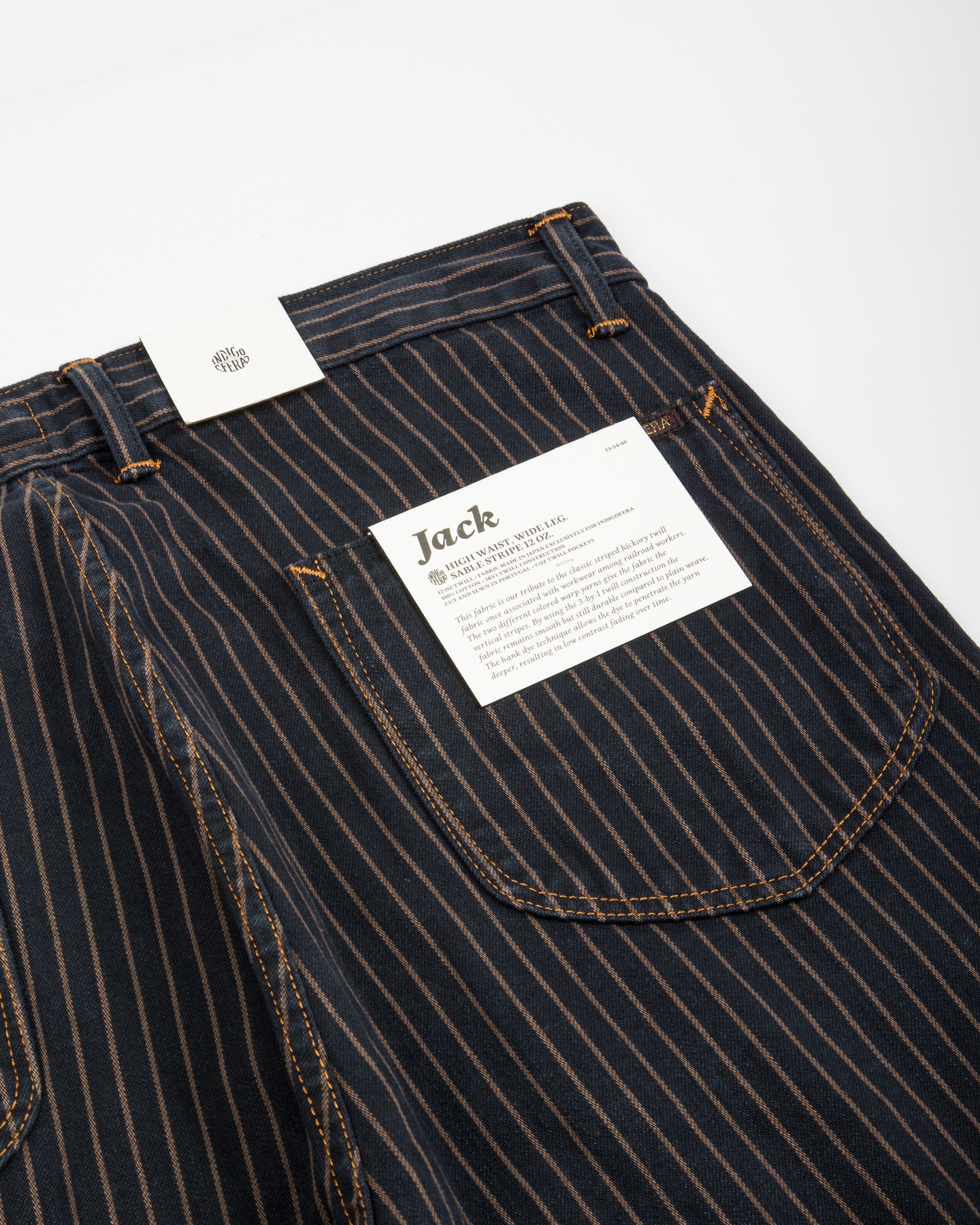 Indigofera Jack Pant - Sable Stripe - Standard & Strange