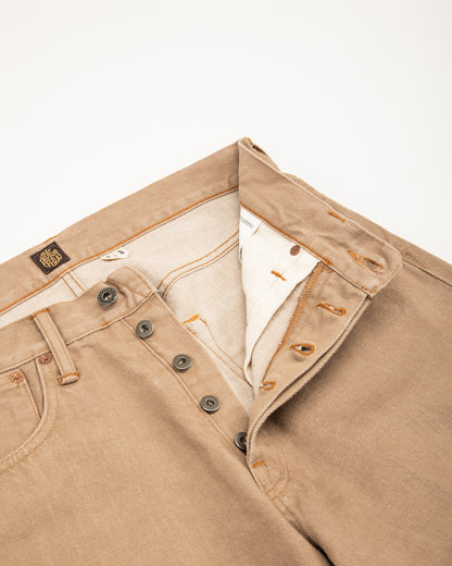 Indigofera Kirk Straight Fit - 13.5oz Khaki Dusk Denim - Standard & Strange
