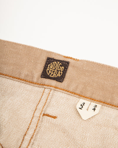 Indigofera Kirk Straight Fit - 13.5oz Khaki Dusk Denim - Standard & Strange