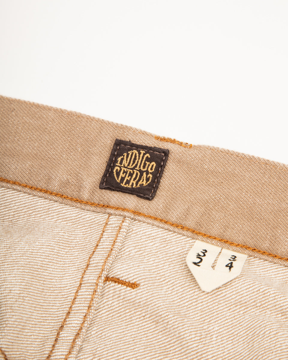 Indigofera Kirk Straight Fit - 13.5oz Khaki Dusk Denim - Standard & Strange