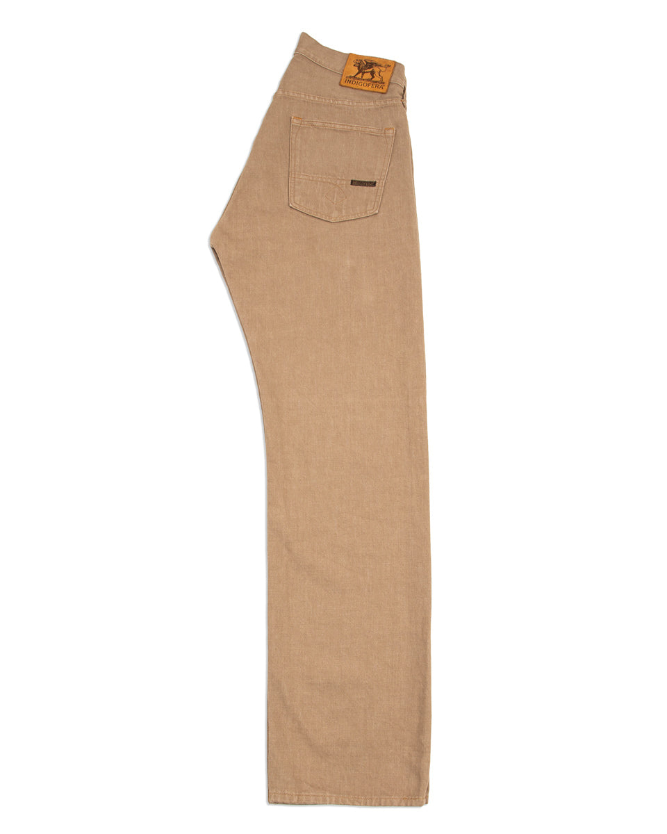 Indigofera Kirk Straight Fit - 13.5oz Khaki Dusk Denim - Standard & Strange
