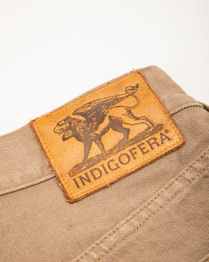 Indigofera Kirk Straight Fit - 13.5oz Khaki Dusk Denim - Standard & Strange