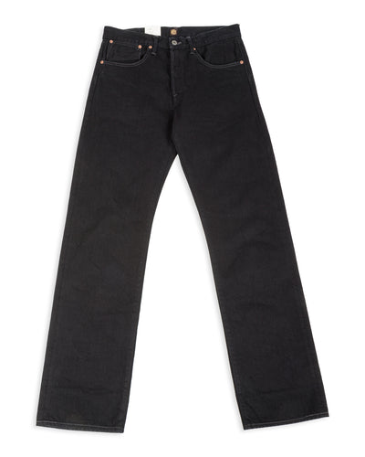 Indigofera Kirk Straight Fit - 14oz Gunpowder Black Selvedge Rinsed - Standard & Strange