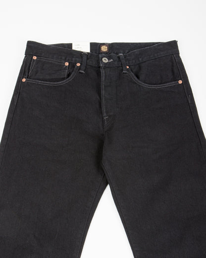 Indigofera Kirk Straight Fit - 14oz Gunpowder Black Selvedge Rinsed - Standard & Strange