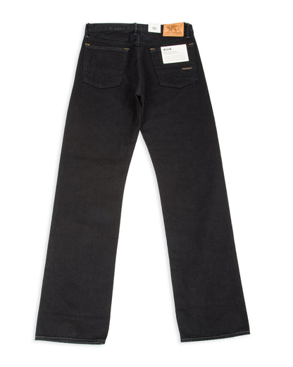 Indigofera Kirk Straight Fit - 14oz Gunpowder Black Selvedge Rinsed - Standard & Strange
