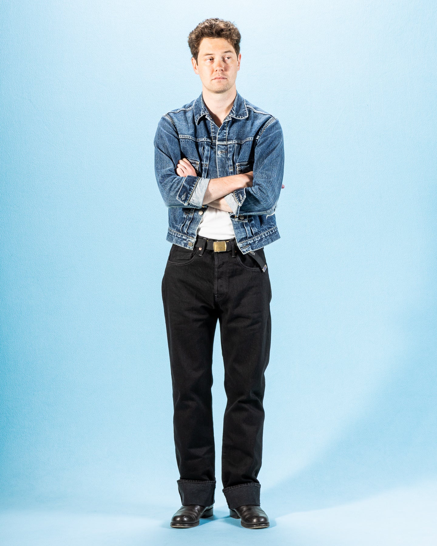 Indigofera Kirk Straight Fit - 14oz Gunpowder Black Selvedge