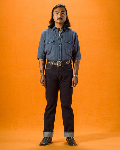 Indigofera Kirk Straight Fit -14oz No.9 Selvedge Rinsed - Standard & Strange