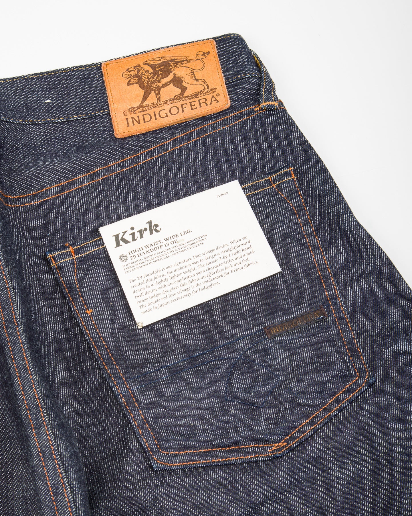 Indigofera Kirk Straight Fit - 29 Hand Dip 13oz Selvedge - Standard & Strange