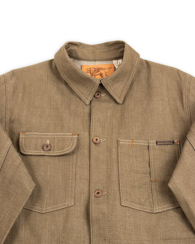 Indigofera Kurt Jacket - Desert Moss Green Selvedge - Standard & Strange