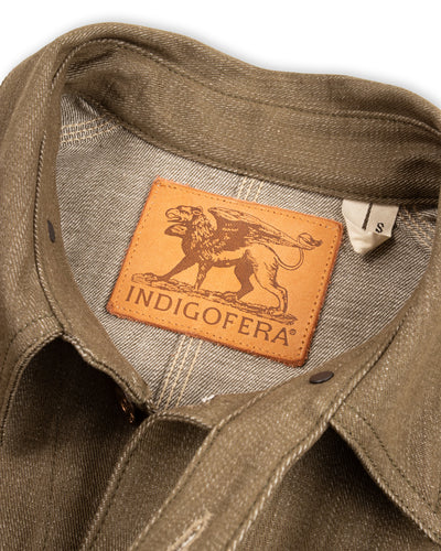Indigofera Kurt Jacket - Desert Moss Green Selvedge - Standard & Strange