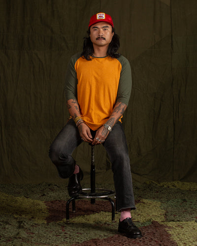 Indigofera Leon Raglan - Orange/Green Resin - Standard & Strange