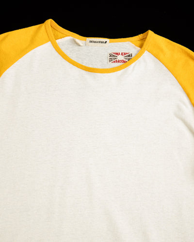 Indigofera Leon Raglan Tee - Cockatoo / Yellow - Standard & Strange