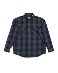 Indigofera Norris Shirt - Indigo/Green - Standard & Strange