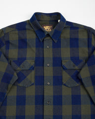 Indigofera Norris Shirt - Indigo/Green - Standard & Strange