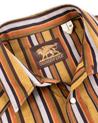 Indigofera Sideras Shirt - Multicolor Cotton Stripe - Standard & Strange
