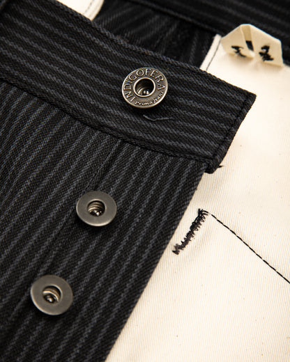 Indigofera Swearengen Pant - Grey/Black Hickory Stripe - Standard & Strange