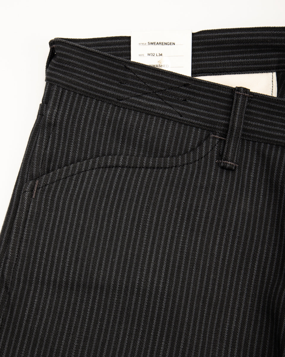 Indigofera Swearengen Pant - Grey/Black Hickory Stripe - Standard & Strange