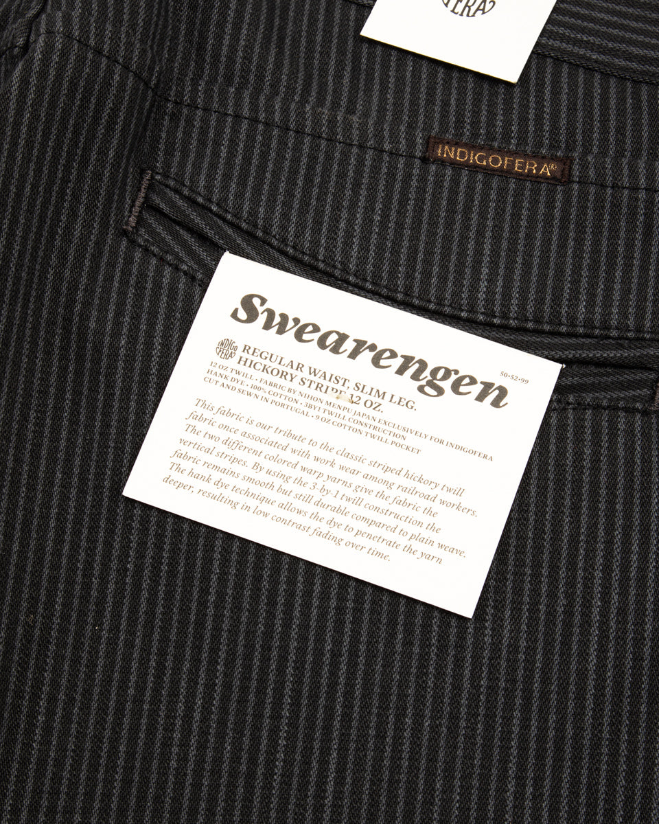 Indigofera Swearengen Pant - Grey/Black Hickory Stripe - Standard & Strange