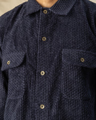 Indigofera Webster Shirt - Navy Dobby Corduroy - Standard & Strange