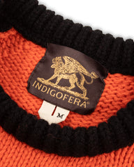 Indigofera Willow Flat Knit Sweater - Orange/Black - Standard & Strange