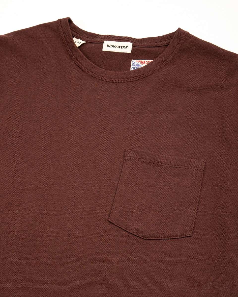 Indigofera Wilson Pocket Tee - Crimson Dusk - Standard & Strange