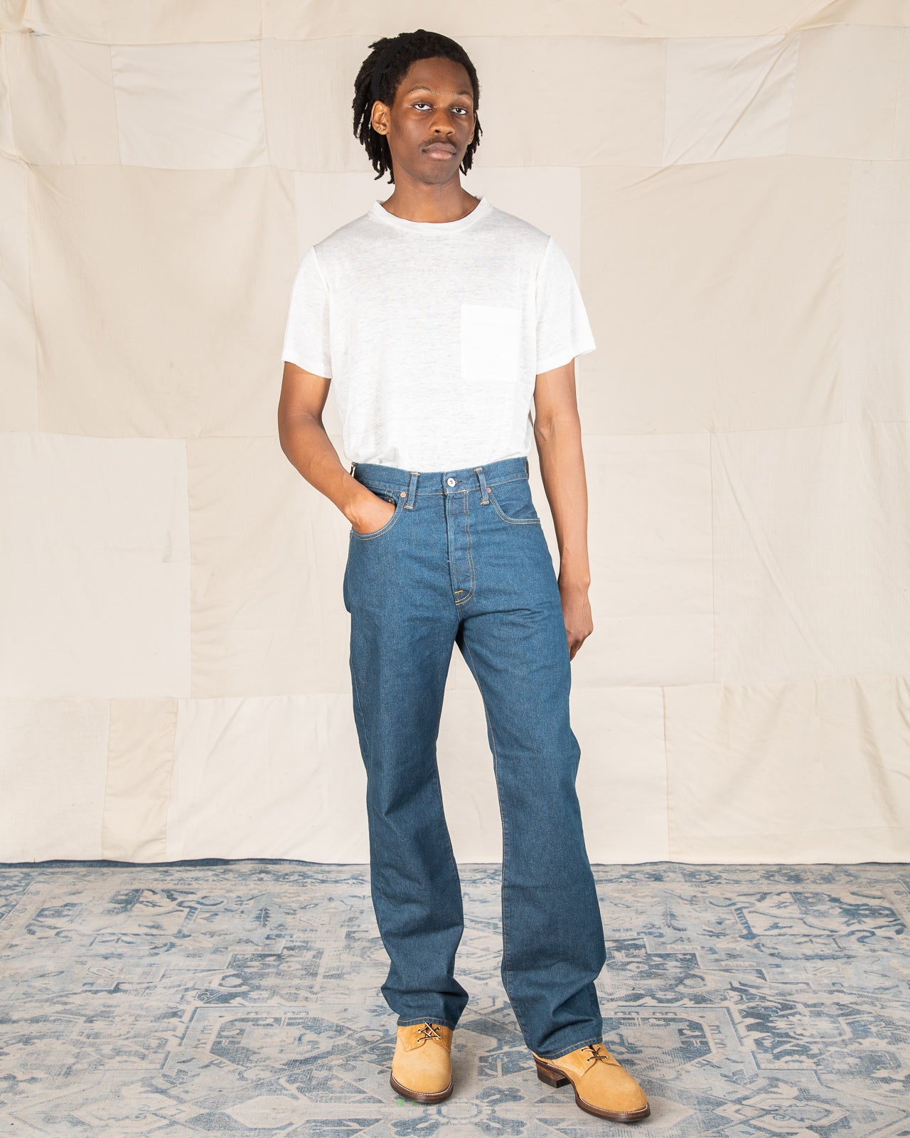 Indigofera Wyatt - Stampede Broken Twill – Standard & Strange Indigofera Wyatt - Stampede Broken Twill – Standard & Strange