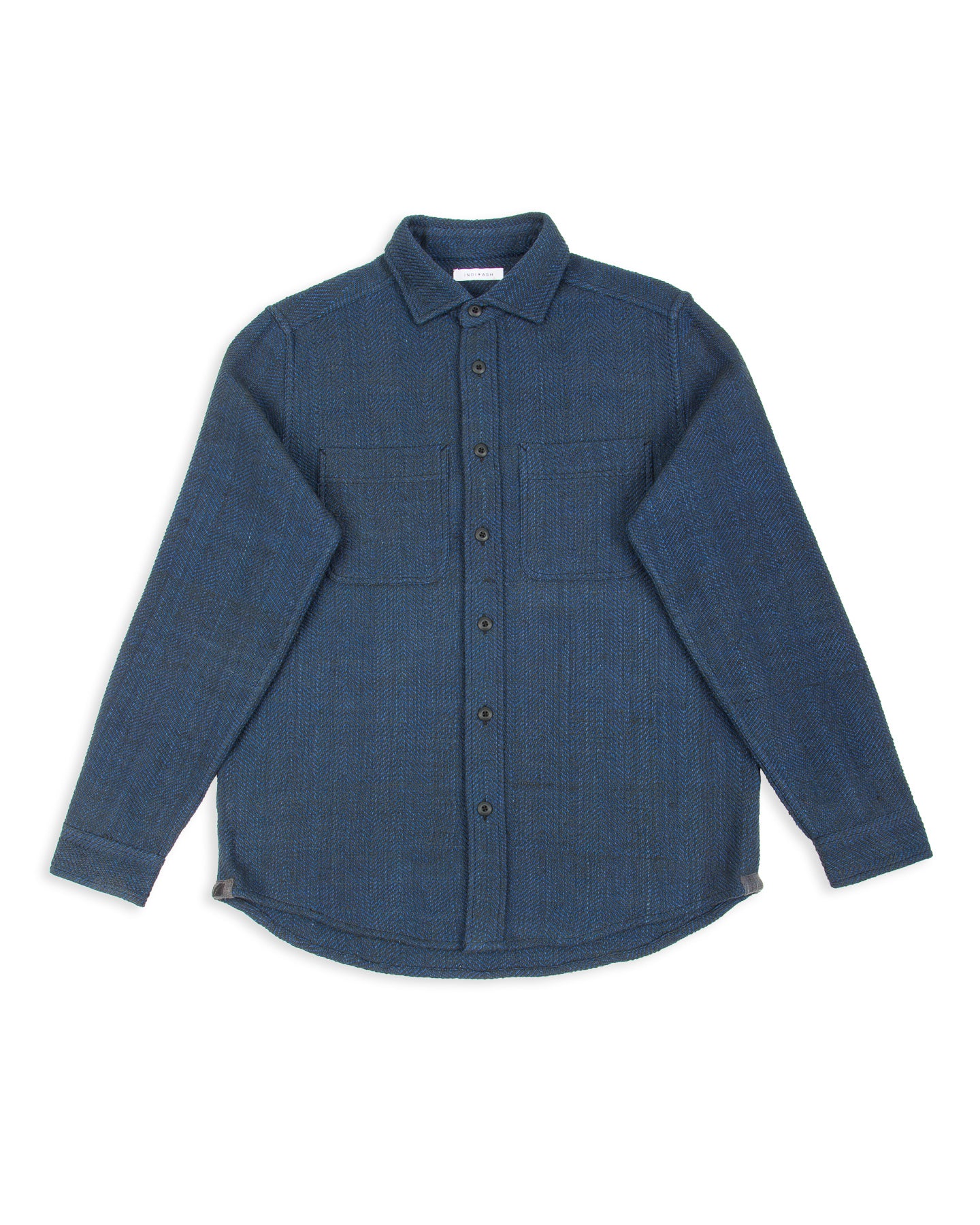 スタンダードカリフォルニア SD Ombre Check Shirt navy