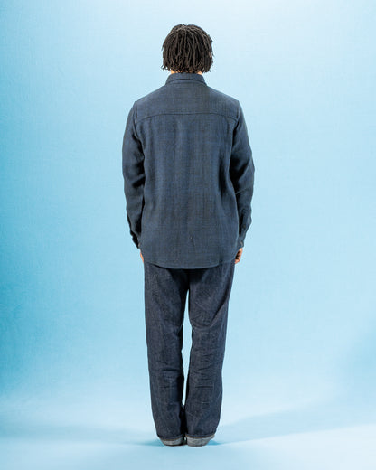 Indi + Ash Ames Workshirt - Handspun Iron/Indigo HB - Standard & Strange