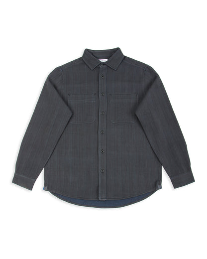 Indi + Ash Ames Workshirt - Handwoven Iron/Indigo Denim - Standard & Strange