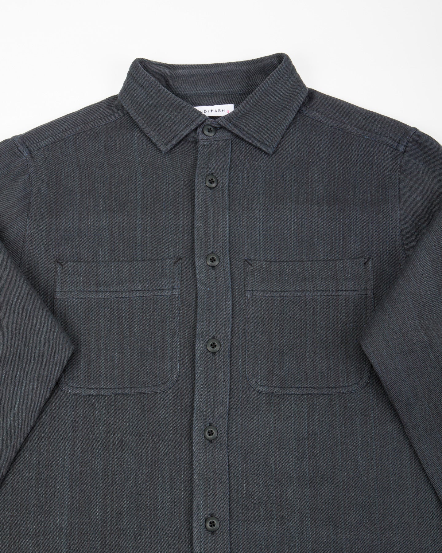 Indi + Ash Ames Workshirt - Handwoven Iron/Indigo Denim - Standard & Strange