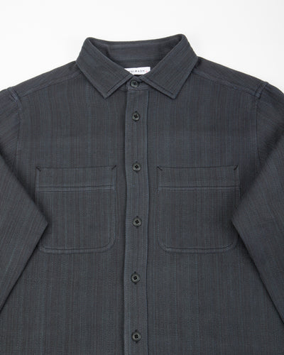 Indi + Ash Ames Workshirt - Handwoven Iron/Indigo Denim - Standard & Strange