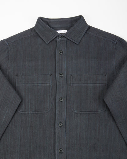 Indi + Ash Ames Workshirt - Handwoven Iron/Indigo Denim - Standard & Strange