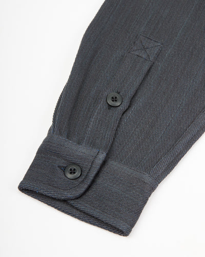 Indi + Ash Ames Workshirt - Handwoven Iron/Indigo Denim - Standard & Strange