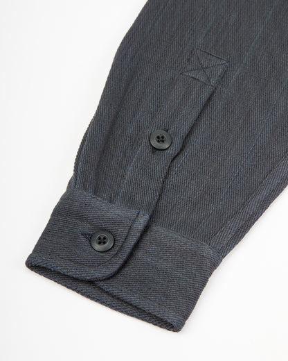 Indi + Ash Ames Workshirt - Handwoven Iron/Indigo Denim - Standard & Strange