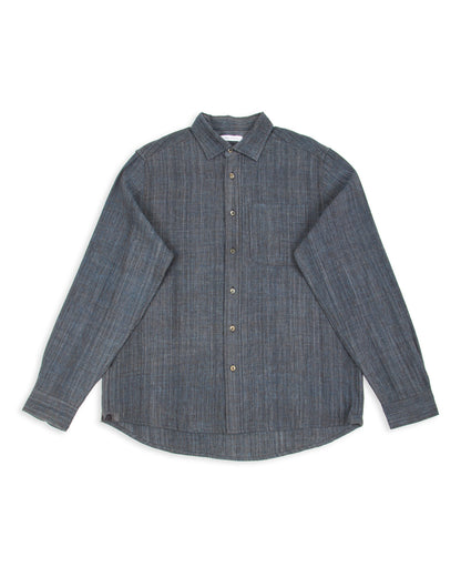Indi + Ash Matty Shirt - Handwoven Iron/Indigo Kala Cotton - Standard & Strange