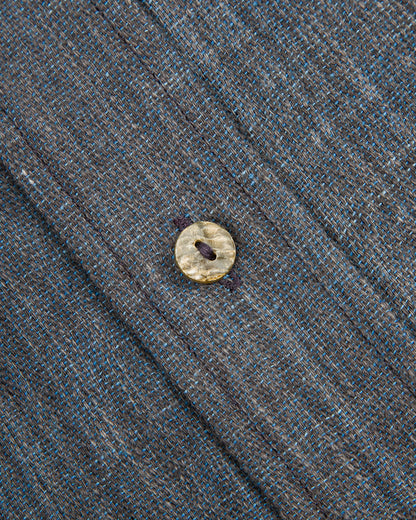 Indi + Ash Matty Shirt - Handwoven Iron/Indigo Kala Cotton - Standard & Strange