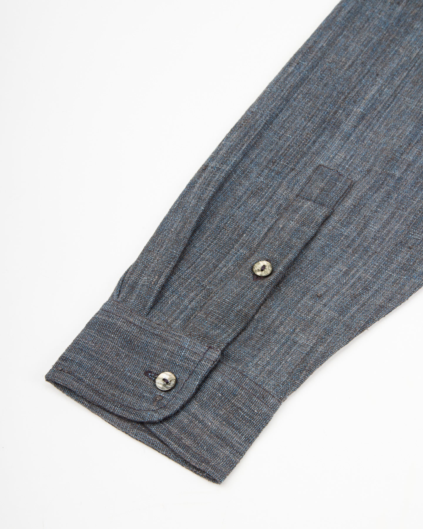 Indi + Ash Matty Shirt - Handwoven Iron/Indigo Kala Cotton - Standard & Strange