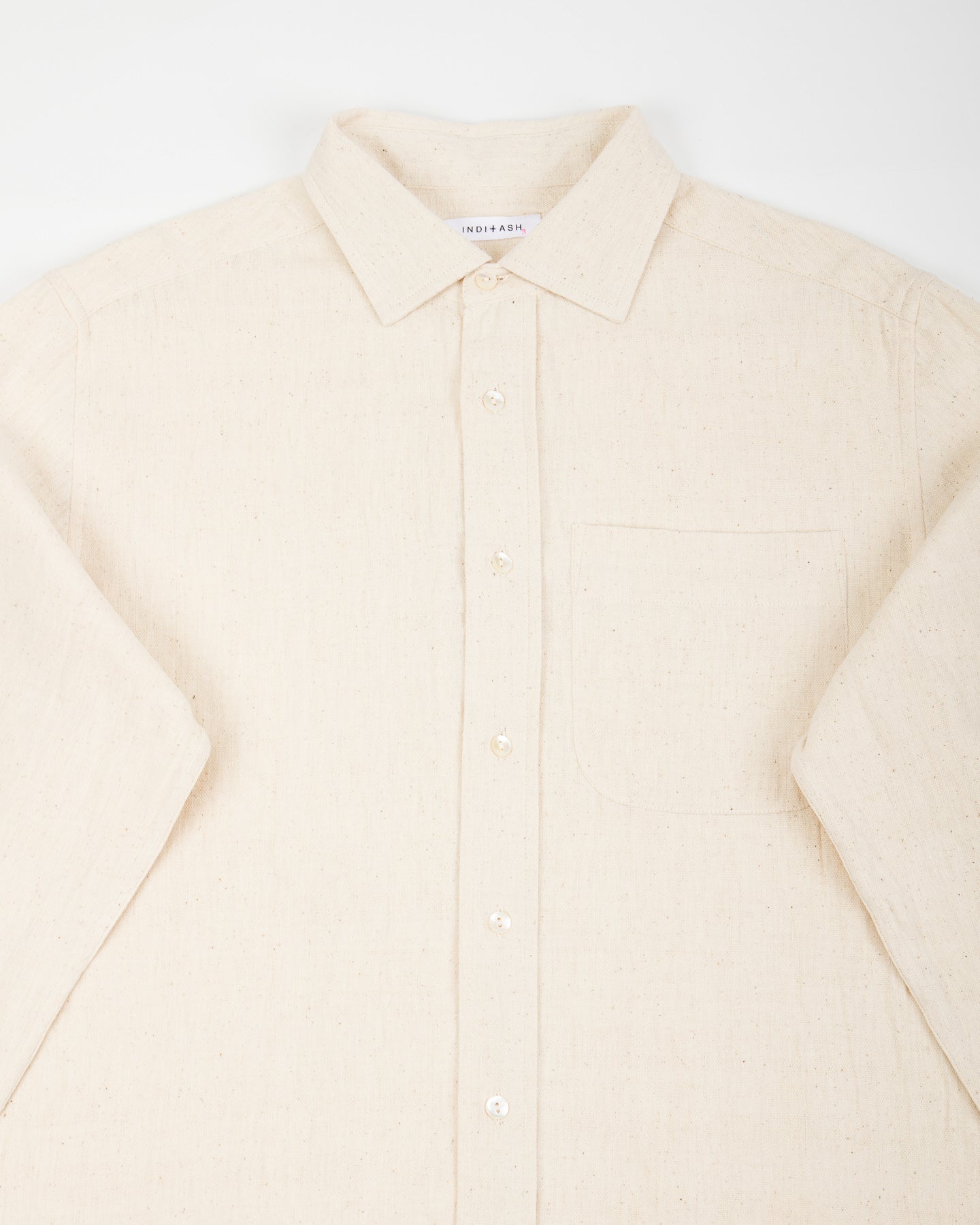 Indi + Ash Matty Shirt - Handwoven Undyed Kala Cotton - Standard & Strange