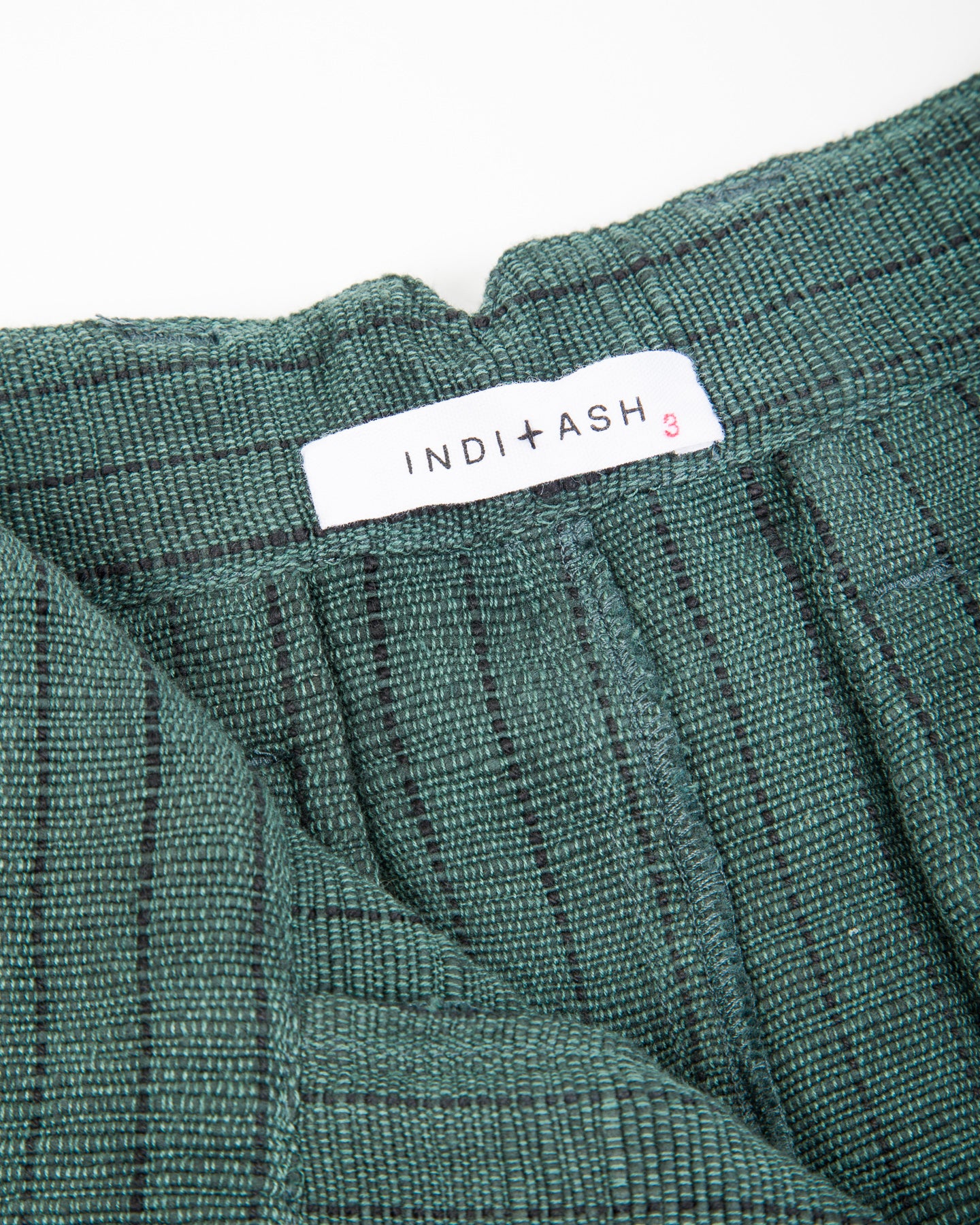 Indi + Ash Shakoor Pant - Handwoven Midnight Teal/Iron Black Canvas - Standard & Strange
