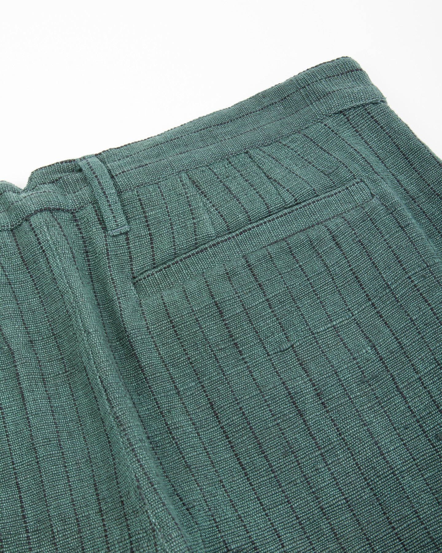 Indi + Ash Shakoor Pant - Handwoven Midnight Teal/Iron Black Canvas - Standard & Strange