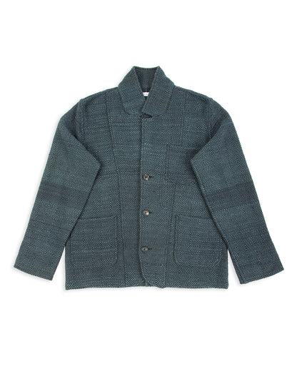 Indi + Ash Study Jacket - Handspun Midnight Teal/Iron Black HB - Standard & Strange