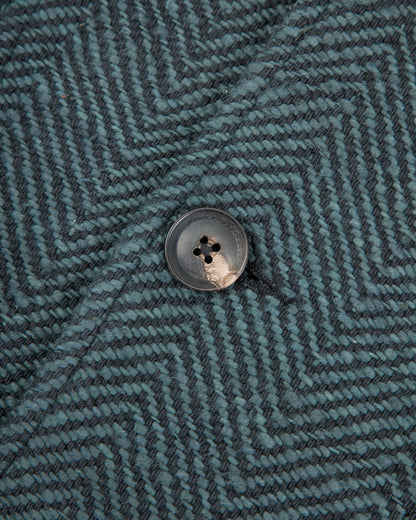 Indi + Ash Study Jacket - Handspun Midnight Teal/Iron Black HB - Standard & Strange