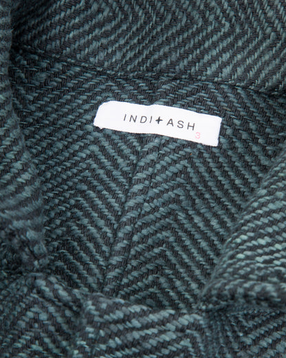 Indi + Ash Study Jacket - Handspun Midnight Teal/Iron Black HB - Standard & Strange