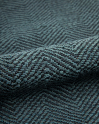 Indi + Ash Study Jacket - Handspun Midnight Teal/Iron Black HB - Standard & Strange