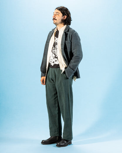 Indi + Ash Study Jacket - Handspun Midnight Teal/Iron Black HB - Standard & Strange