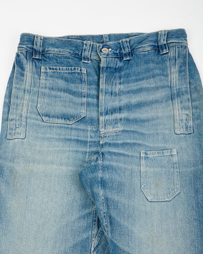 Warehouse 1910s Netmaker's Trousers - Indigo (Light Used Wash) - Standard & Strange