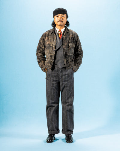 John Gluckow 1910s Netmaker's Trousers - Stripe - Standard & Strange