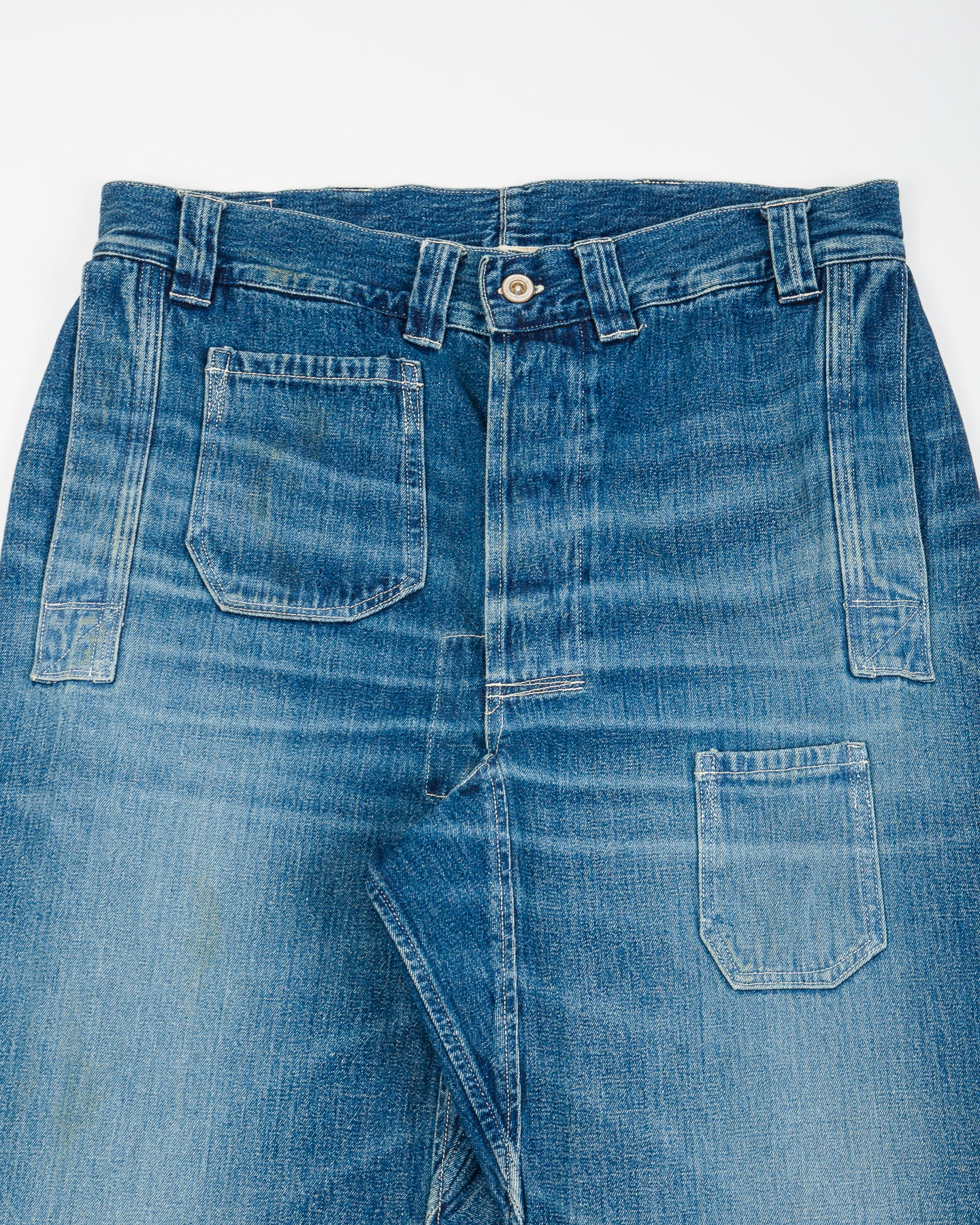 Warehouse 1910s Netmaker's Trousers - Indigo (Used Wash) - Standard & Strange