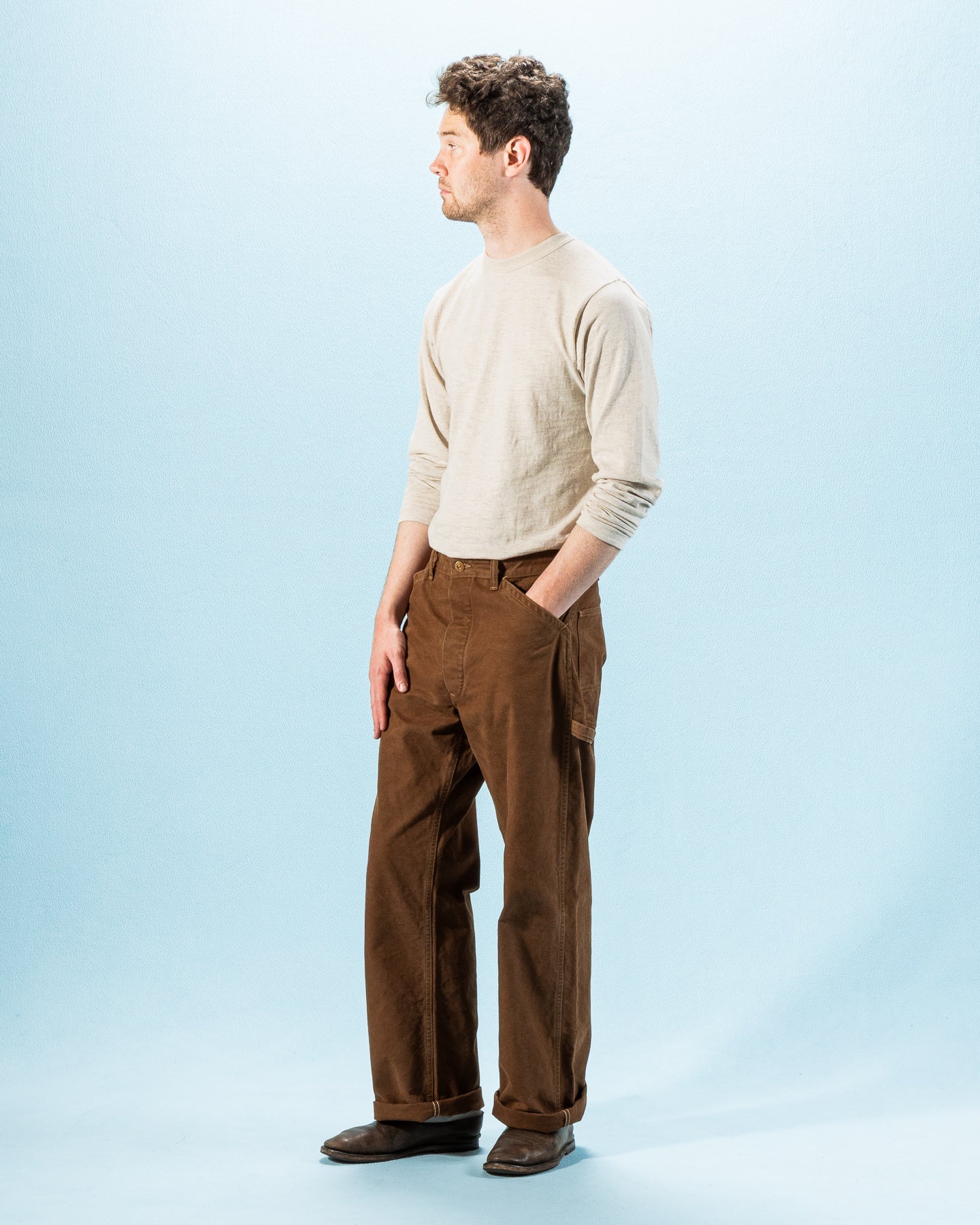 Warehouse 1940s Ironworkers' Trousers - Duck Brown - Standard & Strange