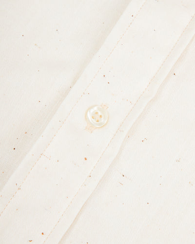 John Gluckow BB Round Collar Oxford - Ecru - Standard & Strange